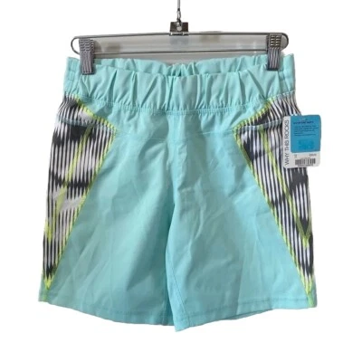 NWT Ivivva Wave Rider Swim Shorts Board Shorts Kids size 12 Teal and Multicolor - Image 1 of 4