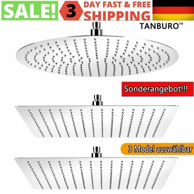 XL/ XXL Kopfbrause Duschkopf Edelstahl Regendusche Wellness Brause Regenbrause - Bild 1 von 4