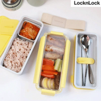 LOCK&LOCK DOSILOCK Professional Lunch Box - 4pc - Spoons, Chopsticks - Image 1 of 4