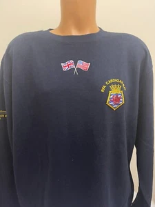 CLEARANCE: RFA Cardigan OP Underhill Embroidered Sweatshirt - Navy Blue XL - Picture 1 of 4