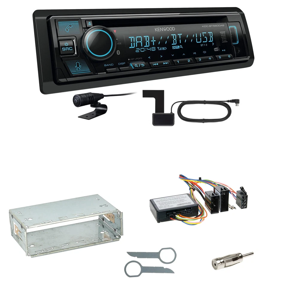 Kenwood KDC-BT560DAB 1-DIN Autoradio USB CD BT DAB Iphone