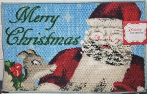TAPPETO DA CUCINA STRUTTURATO (18""x28"") BABBO E RENNE, BUON NATALE, rettange, vacanze - Foto 1 di 14
