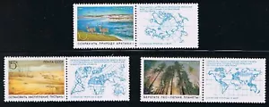 FOREST, DEER, DESERT = full set of 3 Russia 1989 Sc 5747-5749 Mi 5921-23 MNH - Picture 1 of 1