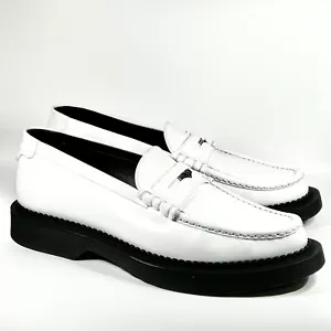 New Saint Laurent Teddy 10 White Penny Loafer Size 42EU/9US - Picture 1 of 9