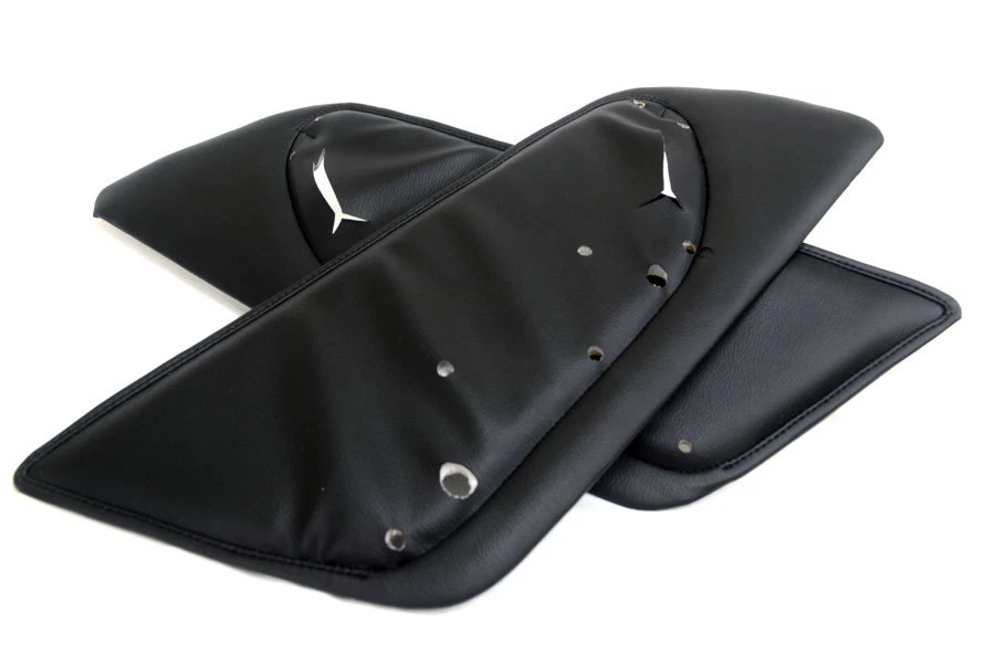 Rear Door Panel Insert Leather Synthetic Cover for Acura Legend 91-95 Black - Image 1 of 4