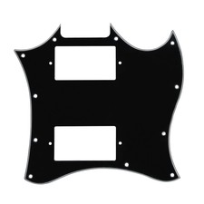 New Sg Guitar Pickguard Full Face Scratch Plate 3Ply Black for Sg Style Guitar