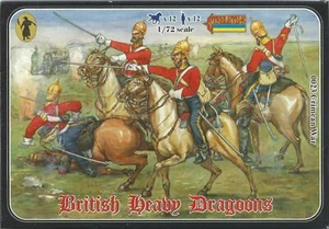 STRELETS 0023 / CRIMEAN BRITISH HEAVY DRAGOONS SCALA 1/72 FIGURES MINIATURES 12X - Imagen 1 de 3