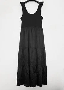 Gap Fit & Flare Soft Cotton-Blend Maxi Dress With Pockets Size XL-Tall Black NWT - Picture 1 of 21