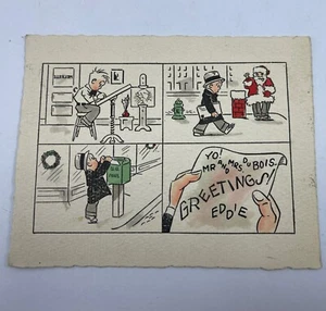 Christmas Seasons Greetings Melville Comic Strip Greeting Card - Picture 1 of 2