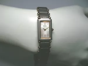 Nuevo de lote antiguo Seiko Cuarzo Damas Malva Reloj de Acero Inoxidable Años 80 - Imagen 1 de 12