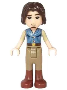 Lego Flynn Rider 41054 sandblaue Weste verworren Disney Prinzessin Minifigur neu - Bild 1 von 3