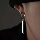 Punk Long Stick Pendant Ear Clip Ear Stud Earrings For Men Hip Hop Earring New