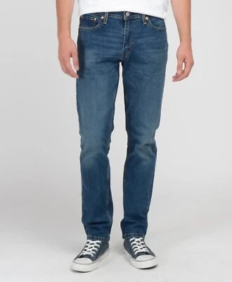 LEVI'S LEVIS 511 Jeans Uomo Slim Fit Originale Rivettato Azul Oscuro Stonewash Denim Regalo