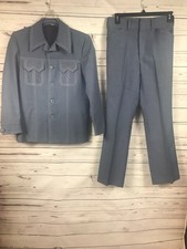 vintage 70s baby blazer jacket pants funky M 40 R - vintage 70's
