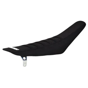 2001-2013 KAWASAKI KX 85 100 Seat Cover By Enjoy MFG ALL BLACK BLACK RIBS #63 - Picture 1 of 3