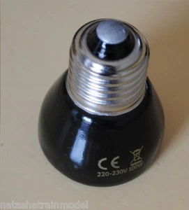 Lampada radiante riscaldante infrarosso IR in ceramica E27 rettili tartarughe - Foto 1 di 9