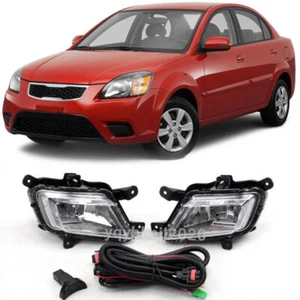 FRONT FOG LAMP LIGHT KIT ACCESSORY Fit For KIA RIO Sedan 2010-2011 HALOGEN LIGHT - Picture 1 of 6