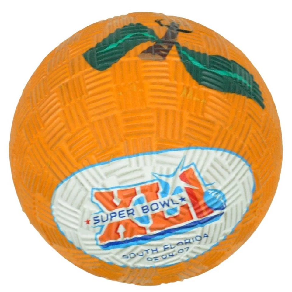 NFL Fútbol Super Bowl XLI 41 2007 Colts vs Bears Bola de Rebote Florida Naranja  Foto 1 de 1