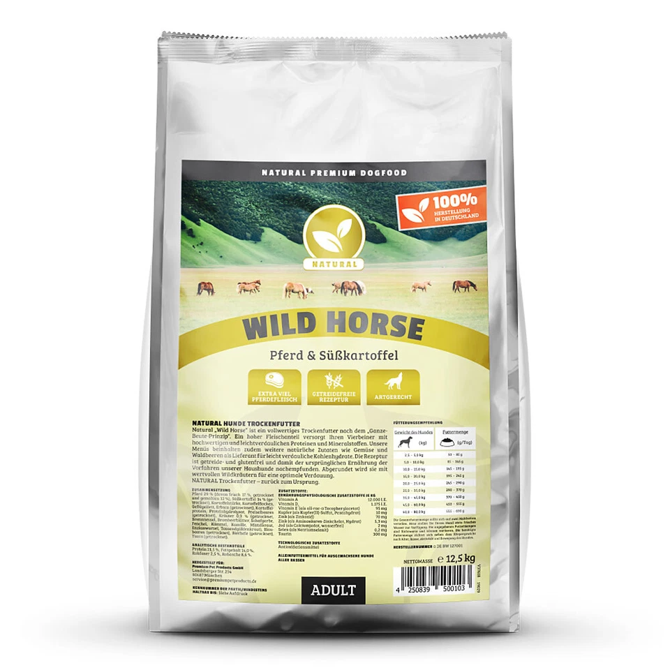 Natural - Wild Horse mit Pferd - 12,5 kg - Hundefutter - Bild 1 von 4