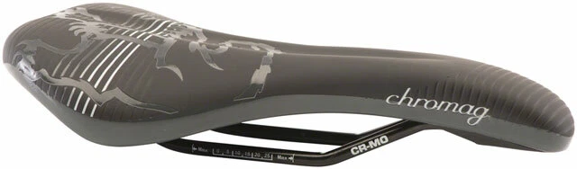 Chromag Juniper Saddle Chromoly Rails Black/gray