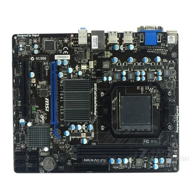 MSI 860GM-P43(FX) Motherboard AMD 760G DDR3 Socket AM3+ Micro ATX w/ IO Shield - Image 1 of 4