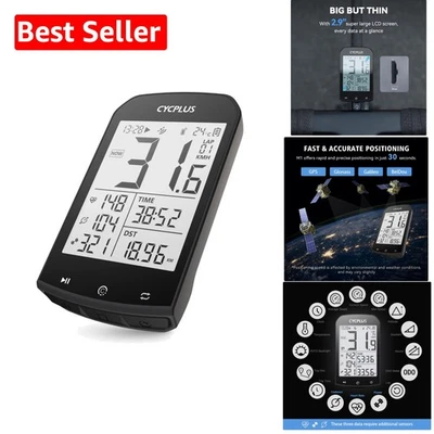 Waterproof 2.9-Inch GPS Wireless Bike Computer with Bluetooth/ANT+ Connectivity - Image 1 of 4