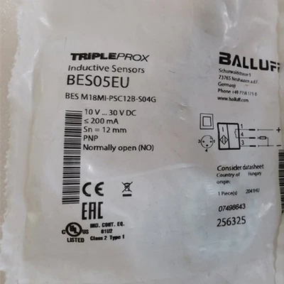 Interruptor de proximidad Balluff BES M18MI-PSC12B-S04G nuevo 1 pieza envío gratuito Foto 1 de 3