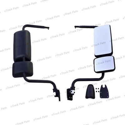 Passenger Manual Mirror Black RH 87093E0103 for 2008+ Hino 268/338 - Image 1 of 4