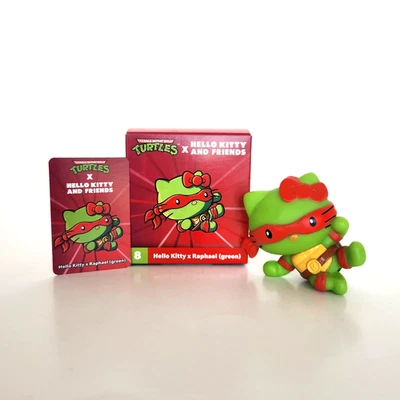 McDonalds Hello Kitty and Friends x Ninja Turtles #8 Green Kitty x Raphael Toy - Image 1 of 4