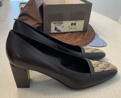 Zapatos de plataforma/logotipo bomba Bottega Veneta tacón alto marrón chocolate talla 8,5 Foto 1 de 4