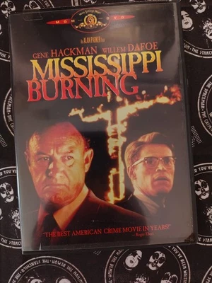 Mississippi Burning DVD Widescreen 1988 Gene Hackman Willem Dafoe Fast Shipping  Foto 1 de 2