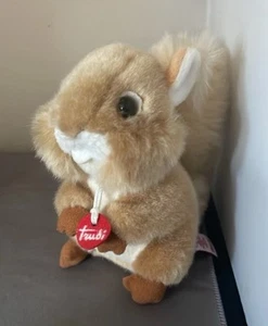 Trudi 6 Zoll Plüsch Baby Eichhörnchen realistisches Stofftier Rarität - Bild 1 von 8
