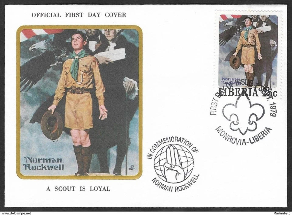 SKV) 1979. Liberia. Scout. FDC XF. - Image 1 of 1