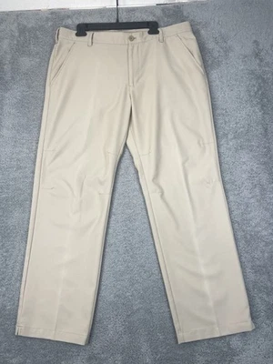 IZOD Golf Pants Mens 38x30 Khaki Beige Slim Fit Performance Polyester Stretch - Image 1 of 4