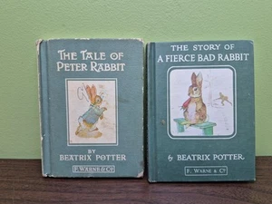 The Tale of Peter Rabbit &The Story Of A Fierce Bad Rabbit Beatrix Potter Read - Picture 1 of 24