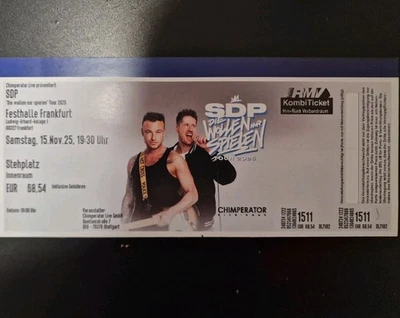 SDP 1 Ticket Innenraum     Frankfurt/Main Festhalle 15.11.2025  - Bild 1 von 3