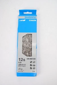 SHIMANO CN-M8100 12 Speed Chain Silver 138 Links 12 Speed QuickLink E-Bike Japan - Picture 1 of 2