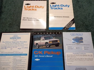 1991 CHEVROLET TRUCK OWNER'S MANUAL SET / ORIGINAL 454SS GUIDE BOOK & MORE - Image 1 of 4