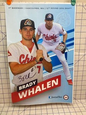Brady Whalen Vancouver Chiefs hand signed Autographed 2016 Poster 17" x 12" - Image 1 of 4