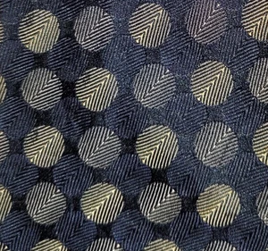 1940er VINTAGE ~ HERREN KRAWATTE ~ BLAU GRAU SILBER ~ GEPUNKTET ~ 51" - Bild 1 von 4