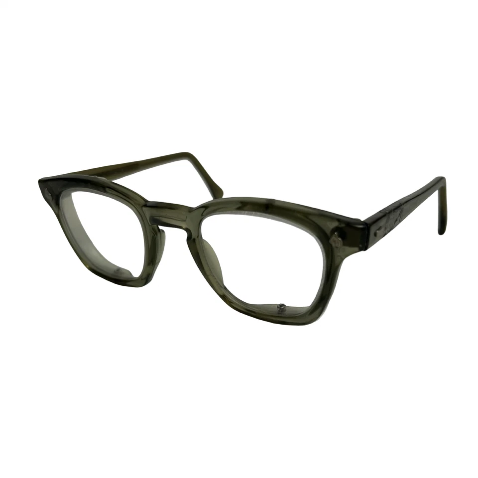 Monturas de gafas ópticas americanas AO vintage para hombre verde grisáceo ojo de gato años 50 60 Foto 1 de 4
