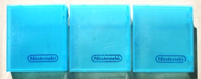 3 Fundas de Juego Nintendo Originales Azul Clamshell con Logo Nintendo NES Foto 1 de 4