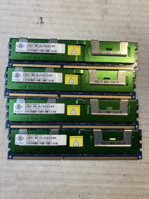 Nanya 8 GB de RAM Lote de 4 PC3L-10600R DDR3 ECC Memoria de Servidor NT8GC72C4NB3NJ-CG Foto 1 de 3