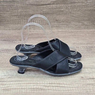 Sandalias Timberland para mujer talla 6M negras con correa de cuero sin cordones (87318) NUEVAS Foto 1 de 4