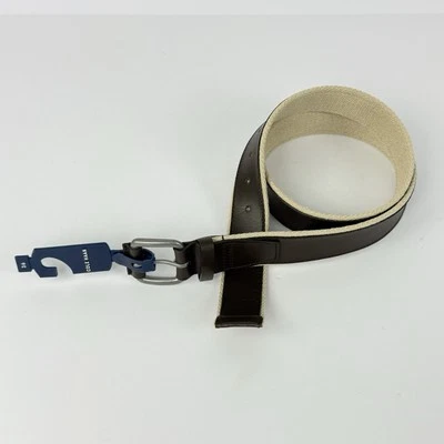 Nuevo con etiquetas Cinturón Cole Haan 35MM Borde Pluma Panel Liso Para Hombre 36 Marrón Clásico Lujo Foto 1 de 4