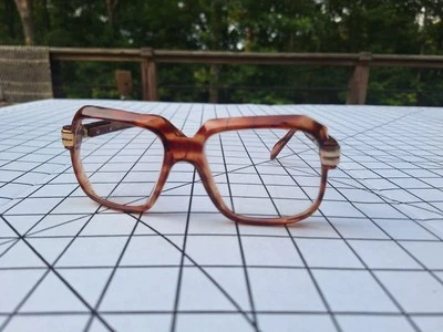  Gafas cuadradas vintage de gran tamaño concha de tortuga marco con acento dorado vibraciones claras  Foto 1 de 4