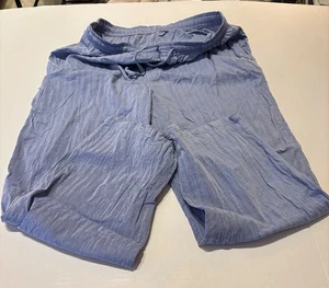 Nautica Herren L Large PJ Pyjama Lounge Hose Unterteil blau 100% Baumwolle Nachtwäsche - Bild 1 von 1