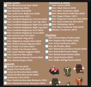 ¡Artículos de Fallout 76 Xbox! ¡Enorme paquete de semana de carne! 42 artículos! - Imagen 1 de 1