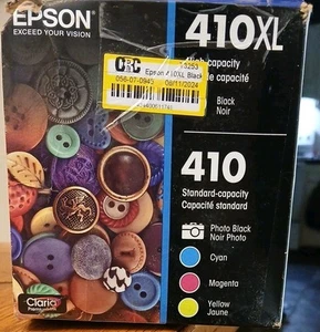 New Epson 410XL Black-410 Cyan,Magenta & Photo Black Standard Set T410XL-BCS - Picture 1 of 2