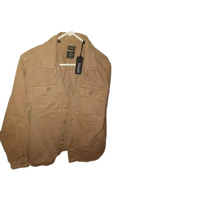 Chaqueta Camisa Denim Buffalo David Bitton Para Hombre Pequeña Camel Nueva con Etiquetas  Foto 1 de 3